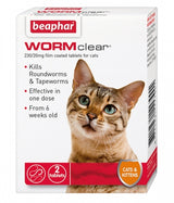 Beaphar WORMclear - Vet strength wormer for Cats