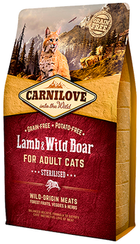 Carnilove Cat – Lamb & Wild Boar – Sterilised