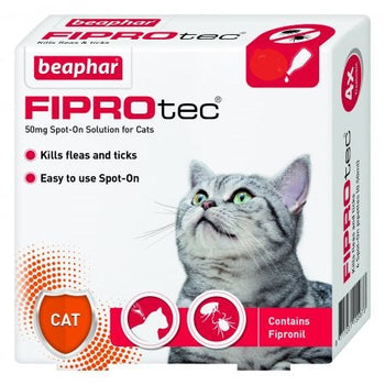 Beaphar FIPROtec® Cat - Flea & Tick Spot on Solution