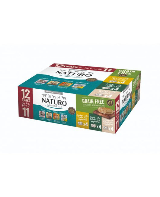 Almost Home Donation.  Naturo Grain Free Variety Pack 12 x 400g Tray
